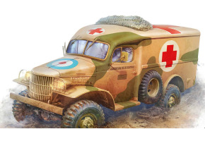 Збірна модель 1/72 WC-18 1/2 тонни 4x4 автомобіль швидкої допомоги ACE 72596
