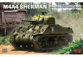 Збірна модель 1/35 Танк M4A4 Sherman RFM RM-5119