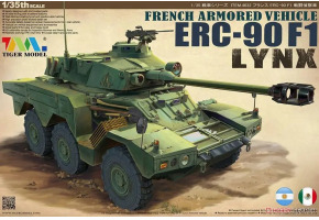 Сборная модель 1/35 Французский бронеавтомобиль ERC-90 F1 Lynx Тайгер Модел 4632