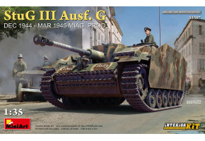 Збірна модель 1/35 Німецька САУ StuH ІІІ Ausf. G (Грудень 1944 – Березень 1945 р.) Miag Prod. з інтер'єром Miniart 35357