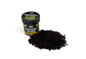 Black Rubber Big Stones / Великі чорні гумові камені AK-Interactive AK8315