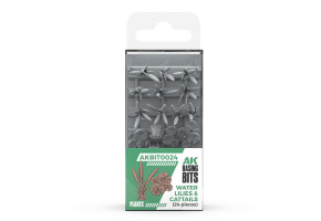 Набір 1/35 Латаття та рогоз - Елементи основи (3D-друк / 24 шт.) AK-Interactive AKBIT0024