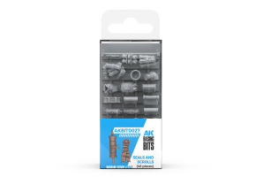 Набір 1/35 Печатки та сувої - Елементи основи (3D-друк / 46 шт.) AK-Interactive AKBIT0027