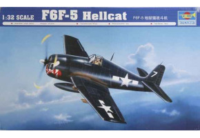 >
  Збірна модель 1/32
  Американський
  винищувач F6F-5 "Hellcat"
  Trumpeter 02257