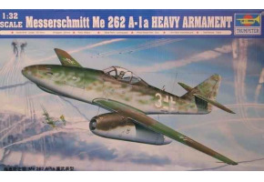 Збірна модель  німецького літака Messerchmitt Me 262 A-1a (з ракетою R4M)