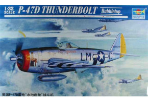Scale model 1/32 Fighter-bomber Republic P-47 "Thunderbolt" Trumpeter 02263