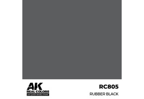 Акрилова фарба на спиртовій основі Rubber Black / Чорна Гума AK-interactive RC805