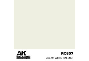 Акрилова фарба на спиртовій основі Cream White / Кремовий Білий RAL 9001 AK-interactive RC807