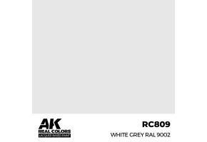 Акрилова фарба на спиртовій основі White Grey / Біло-сірий RAL 9002 AK-interactive RC809
