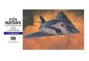 Сборная модель 1/72 Самолет Ф-117A Nighthawk Хасегава 00531