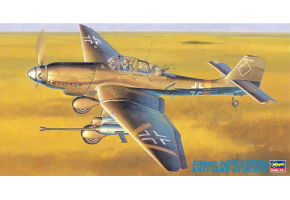 Збірна модель 1/48 Літак Junkers Ju-87G-2 Stuka Anti Tank Attacker JT54 Хасегава 09054