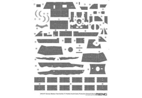 Decal set 1/35 Sd Kfz 171 Panther Ausf A Early Production Zimmerit Decal