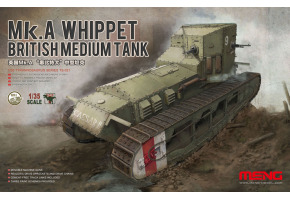 Scale model 1/35 British medium tank Mk.A WhIippet Meng TS-021