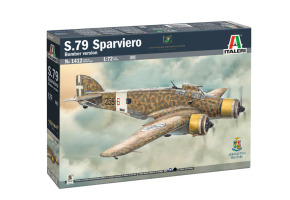 Збірна модель 1/72 Літак S.79 Sparviero (версія бомбардувальника) Italeri 1412