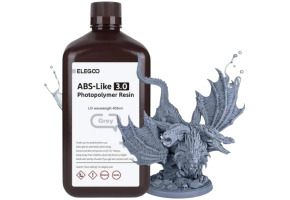 Фотополімерна смола ELEGOO ABS-Like 3.0 resin (сіра) 2кг