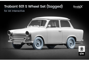 Набір коліс (з деформацією) для Trabant 601 S від AK-Interactive ScaleX WM 35031S