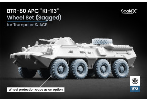 Набір коліс (з деформацією) KI-113 для БТР-80 APC від Trumpeter та ACE ScaleX WM 72013S