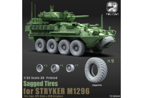 Збірна модель 1/35 3D-друковані шини під навантаженням для STRYKER M1296 Zimi TC3D044