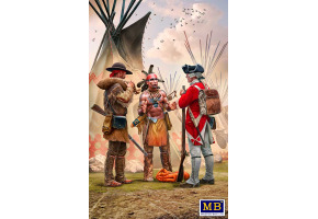 Збірна модель 1/35 Фігури Комплект серії «Індейські війни» № 4, XVIII століття Чесний обмін MasterBox 35222
