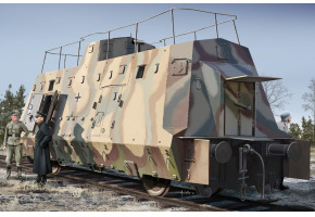 Сборная модель коммандирского броневагона из состава германского бронепоезда БП-42