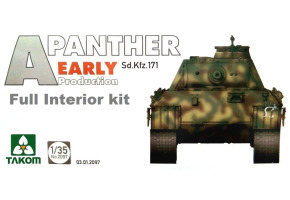 WWII German medium Tank Sd.Kfz.171 Panther A early production w/ full interior kit