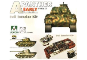 WWII German medium Tank Sd.Kfz.171 Panther A mid-early production w/ full interior kit