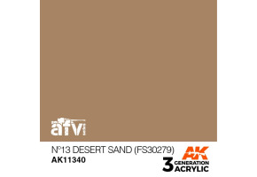 Акрилова краска Nº13 DESERT SAND / Пустынный песок – AFV (FS30279) АК-interactive AK11340