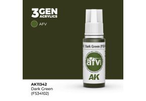 Акрилова фарба DARK GREEN / Темно-зелений (FS34102) – AFV АК-інтерактив AK11342