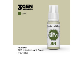 Акрилова APC INTERIOR LIGHT GREEN / Інтер'єрний світло-зелений (FS24533) – AFV AK-interactive AK11345