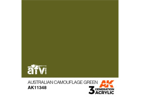 Acrylic paint AUSTRALIAN CAMOUFLAGE GREEN AFV AK-interactive AK11348