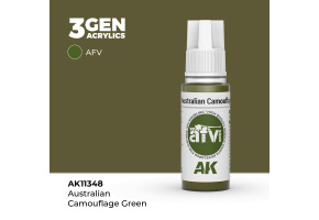 Акрилова фарба AUSTRALIAN CAMOUFLAGE GREEN / Австралійський камо зелений AFV AK-interactive AK11348