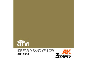Акриловая краска IDF EARLY SAND YELLOW / Жёлтый песок (Израиль) – AFV АК-interactive AK11354