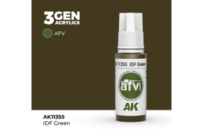 Акрилова фарба IDF GREEN / Зелений (Ізраїль) – AFV АК-інтерактив AK11355