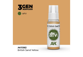 Акрилова фарба BRITISH SAND YELLOW / Британський жовтий пісок – AFV AK-interactive AK11362