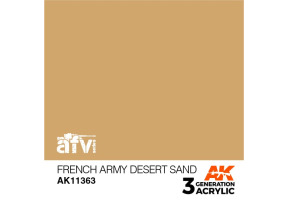 Акриловая краска FRENCH ARMY DESERT SAND / Песчаный Французский – AFV АК-интерактив AK11363
