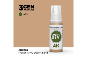Акриловая краска FRENCH ARMY DESERT SAND / Песчаный Французский – AFV АК-интерактив AK11363