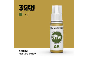 Акрилова фарба MUSTARD YELLOW / Гірчично-жовтий – AFV АК-інтерактив AK11366