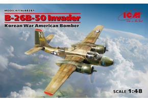 Збірна модель 1/48 американський літак (війни у Кореї)B-26B-50 Invader, ICM48281