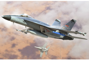 Збірна модель 1/48 Літак F/A-18E Super Hornet VFC-12 HobbyBoss 85818