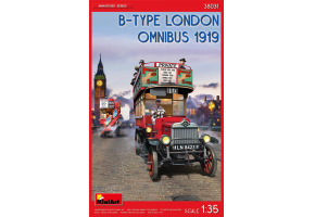 Scale model 1/35 London Omnibus Type B 1919 MiniArt 38031