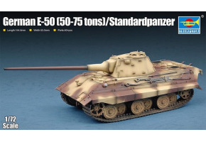 Збірна модель 1/72 німецький танк Е-50 (50-75 тонн) Standardpanzer Trumpeter 07123