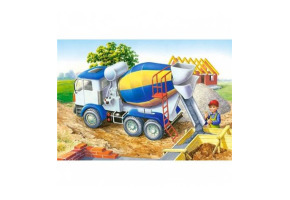 Puzzle "Concrete mixer" 60 pieces