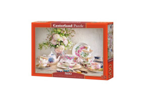 Пазл "Чайний сервіз та квіти" 500 шт