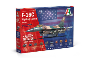Збірна модель 1/48 Літак F-16C Fighting Falcon - WAR THUNDER Italeri 35105