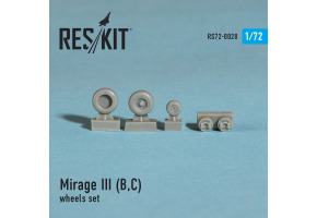 Mirage III (B,C) wheels set (1/72)