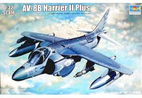 Scale model 1/32 AV-8B Harrier II Plus Trumpeter 02286