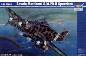 Збірна модель італійського бомбардувальника SM79 "Spararrowhawk"