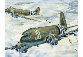 Збірна модель 1/48 Транспортний літак C-47A Skytrain Trumpeter 02828