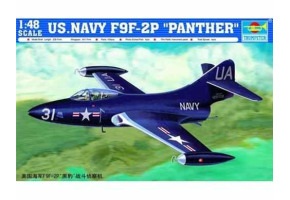 Збірна модель 1/48 Винищувач ВМС США F9F-2P "Пантера" Trumpeter 02833