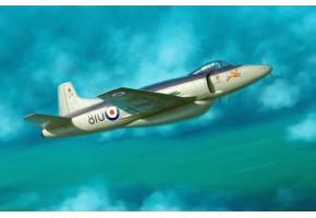Scale model 1/48 British single-seat jet fighter Attacker FB.2 Trumpeter 02867